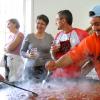 Preparando la paella